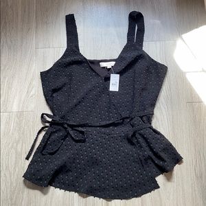 LOFT Black wrap tank